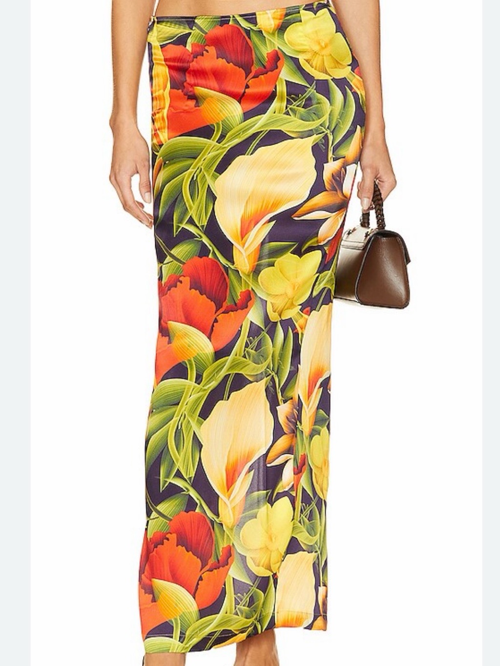 Kim Shui Floral Silk Maxi Skirt Size Xs Revolve